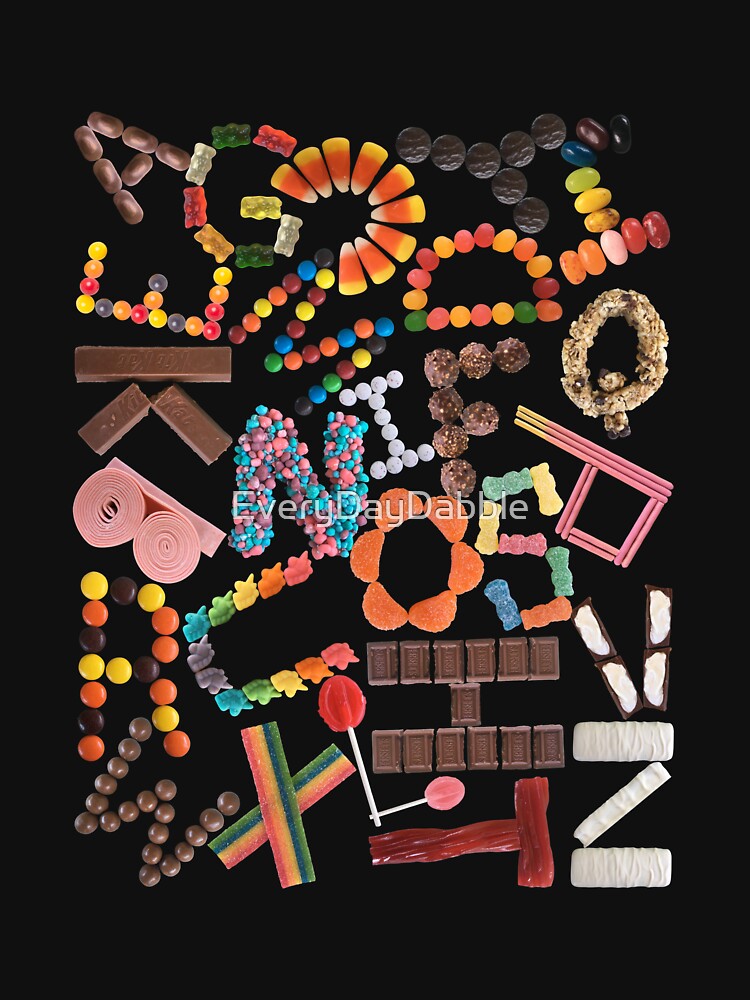 Candy Alphabet | Candy ABC | Candy Design Happy Halloween Trick or Treat by EveryDayDabble