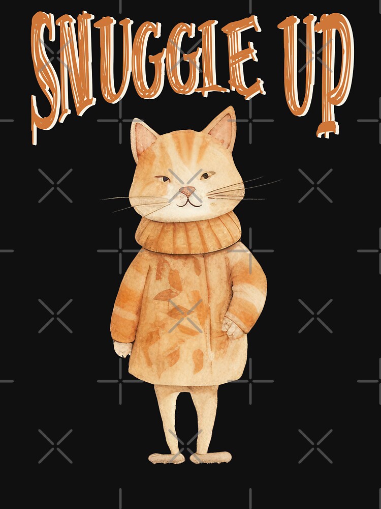 Cat, Snuggle up, I Love, Fall,  2023. 2424, Sweater, Weather, Autumn, Colors, Hello, Autumn, cozy, cold, Cartoon, cats, by YellowishStore