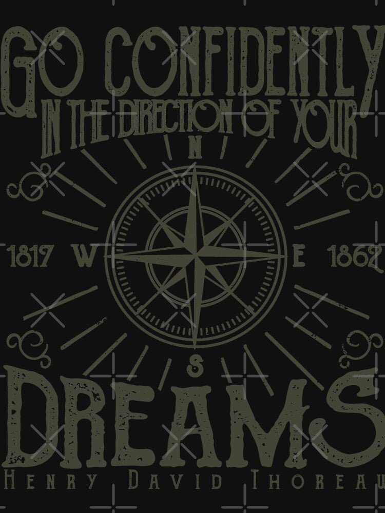 Direction Of Your Dreams Retro Vintage Distressed Design by JakeRhodes