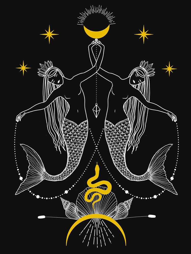 Dark Mermaids, Moon & Stars by DarkstarDesign