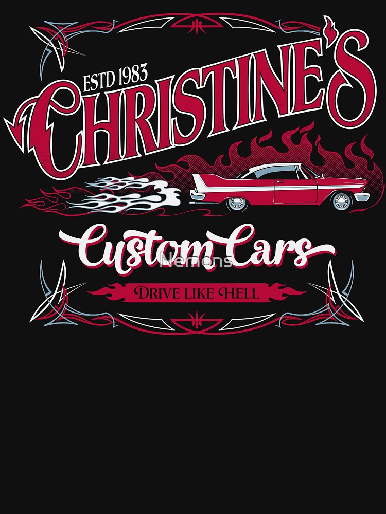 Christine's Custom Cars - Vintage Horror Garage Logo by Nemons