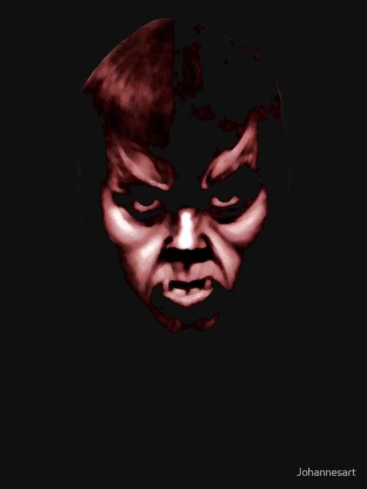 Creepy Werewolf Boy Stylish Horror T shirt by Johannesart