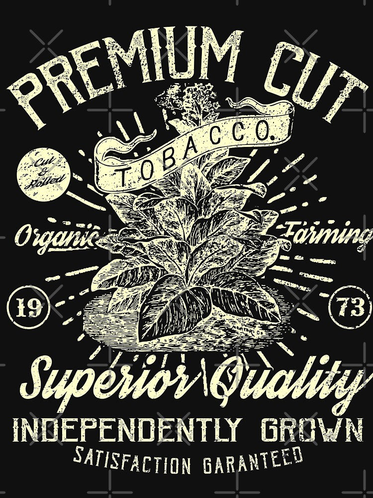 Tobacco Plant Retro Vintage Distressed Design by JakeRhodes