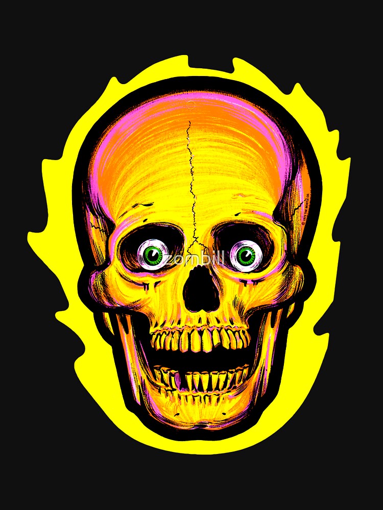 Flaming Skull by zombill