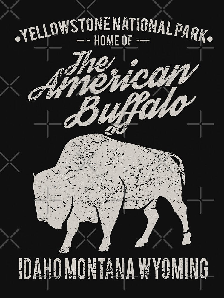 The American Buffalo Retro Vintage Distressed Design by JakeRhodes
