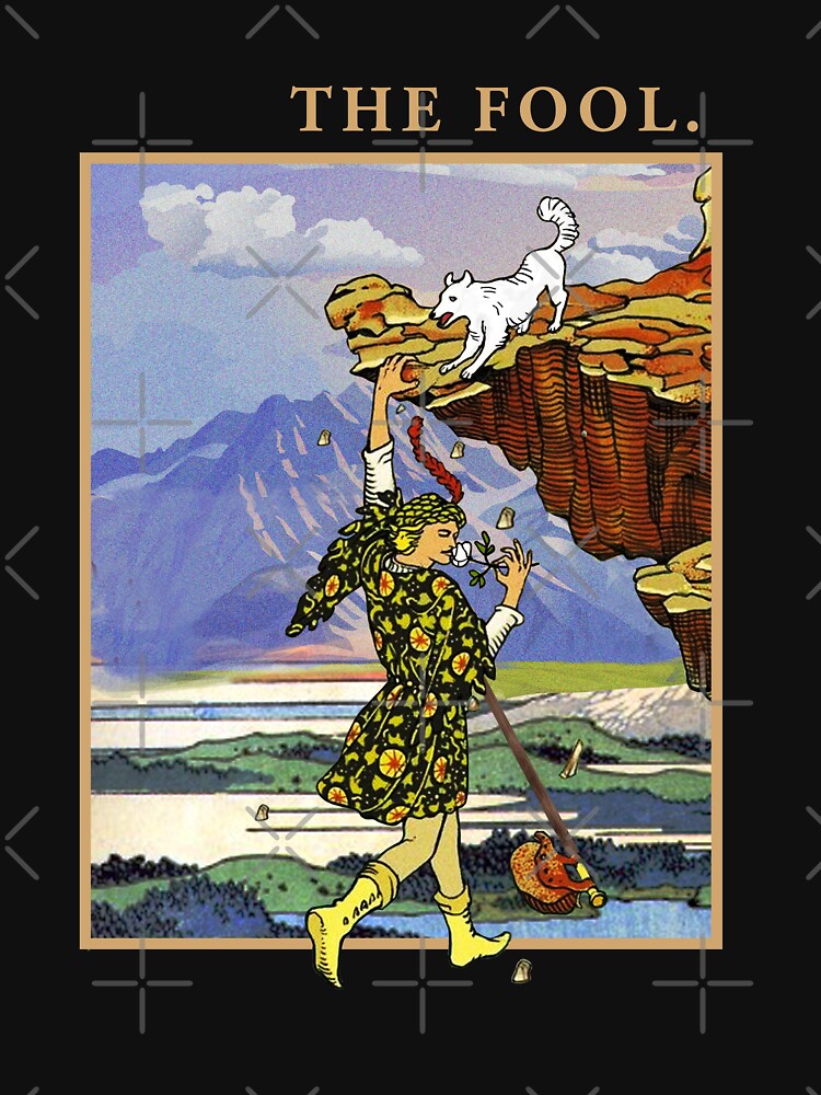 The Fool tarot t-shirts -The Fool Tarot Card Shirt -T-Shirt 00 the fool color Classic T-Shirt by TeeARTHY