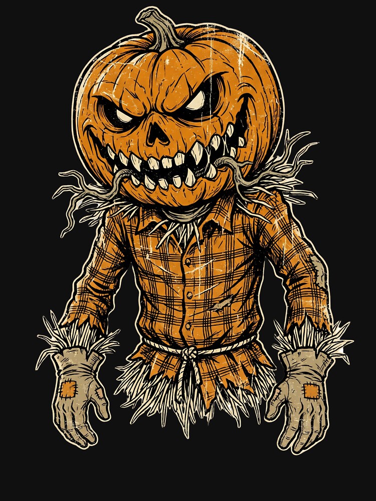 Pumpkin-Face-Halloween-Dark by world+167