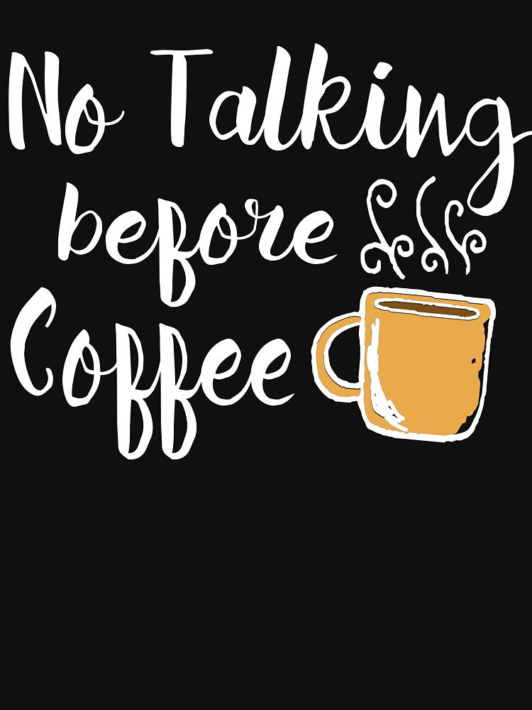 no talking before coffee by ncartoon