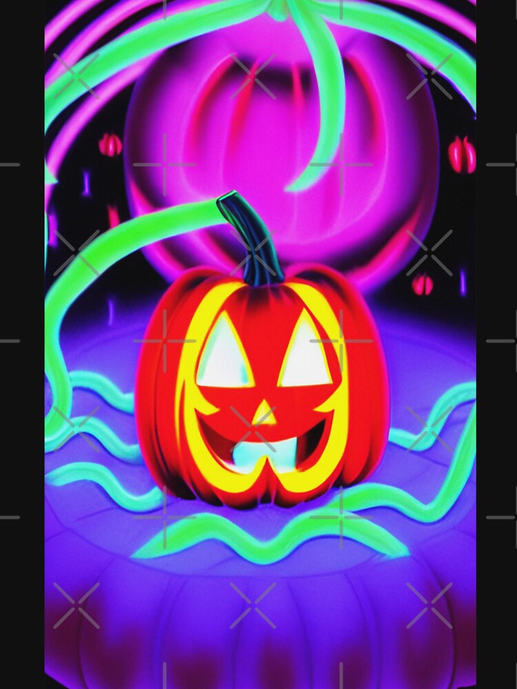 Retro Neon Pumpkin by Glow4Gold