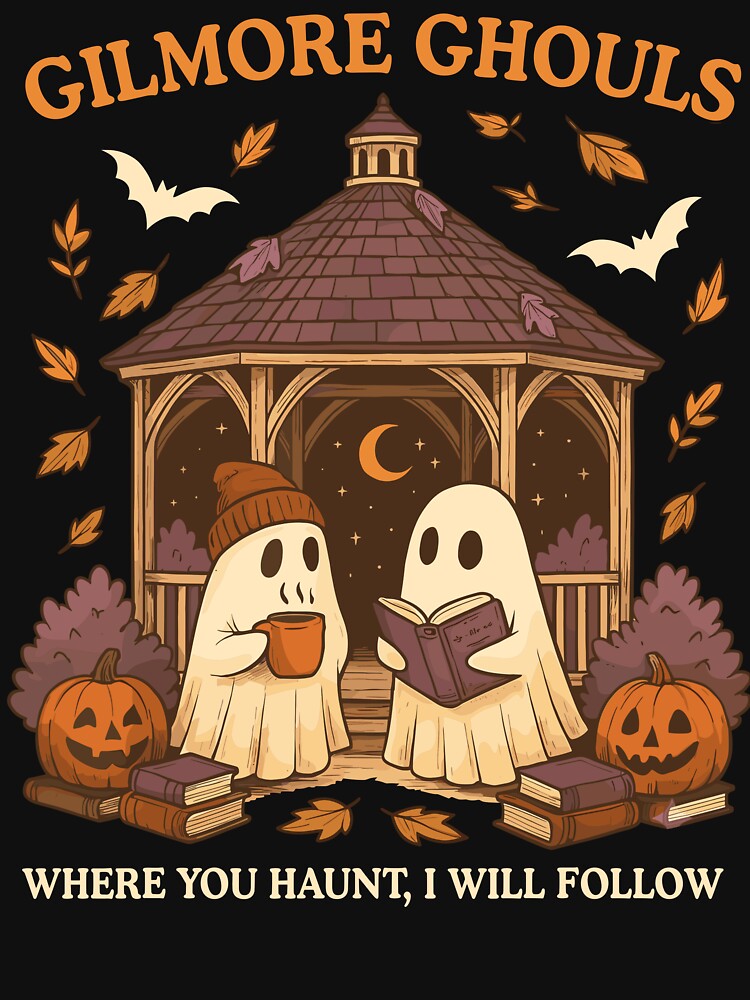 Gilmore Ghouls Where You Haunt I Will Follow Ghost Halloween Book Lover by PixlCrypt
