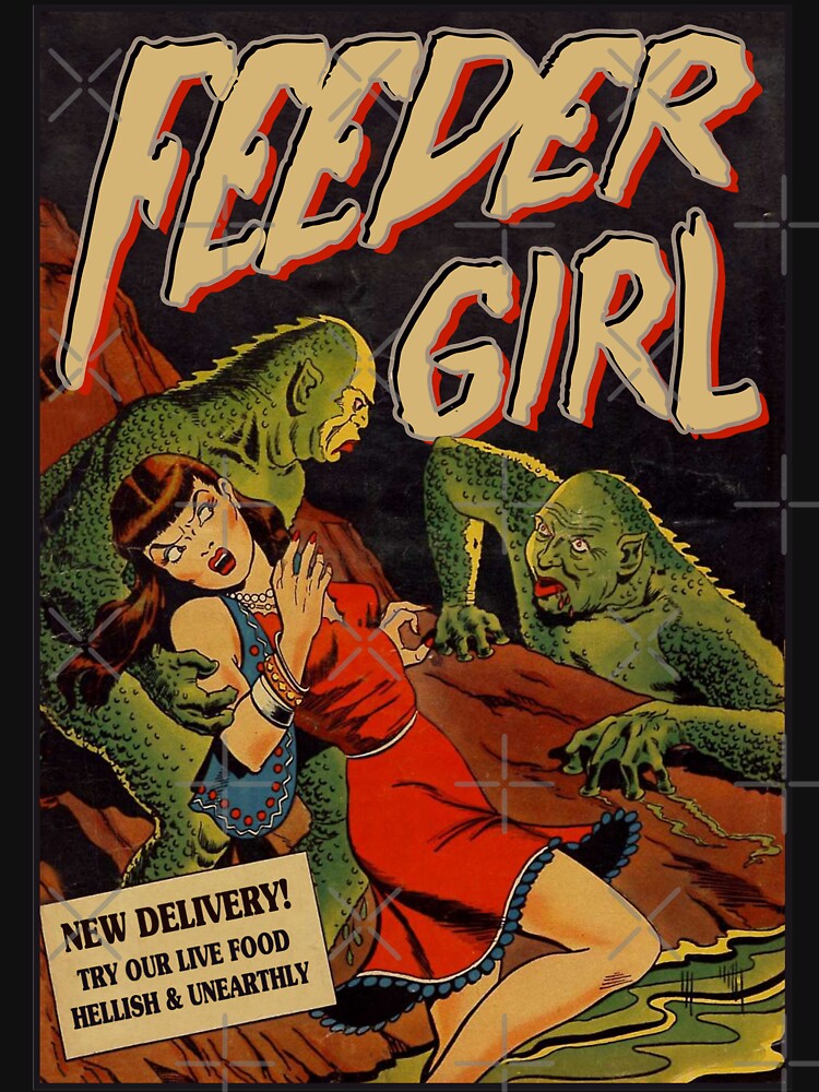 Vintage Lizard Man Life Food Retro Horror Poster Reptile Keeper Gift by TheAplus