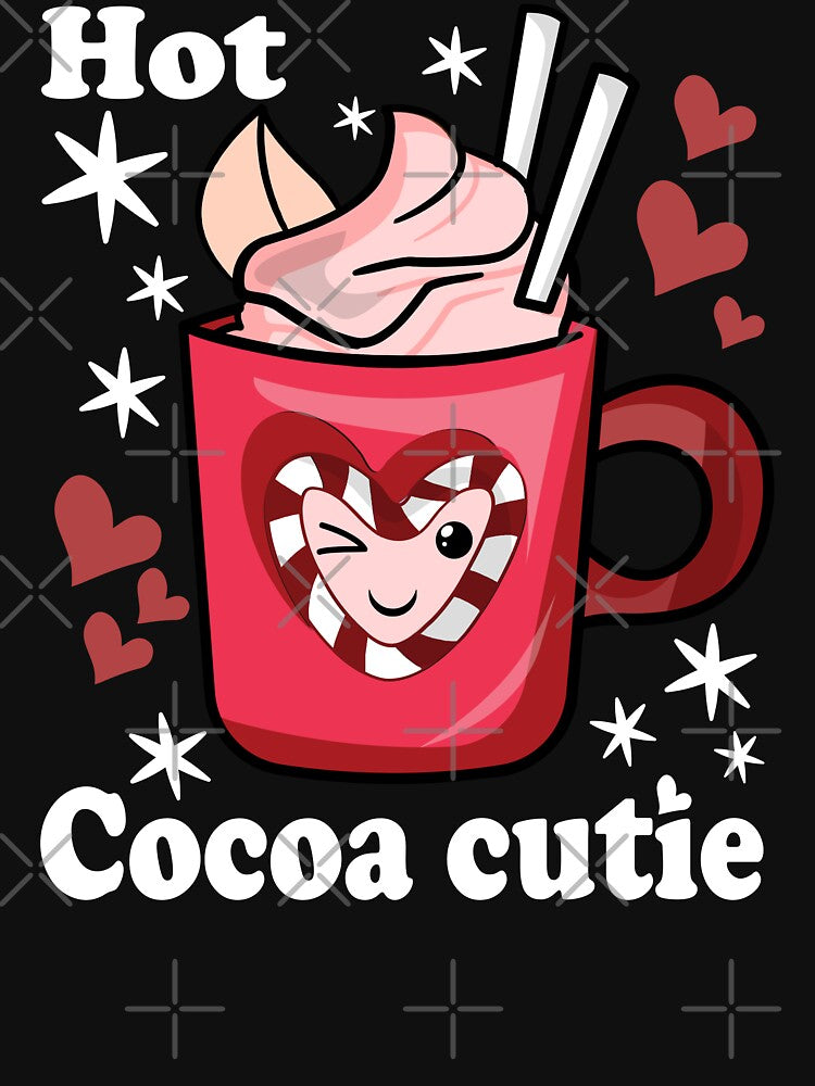Hot Cocoa Cutie Cute and Funny Delicious Hot Cocoa - Black by PearlMoonGrapes