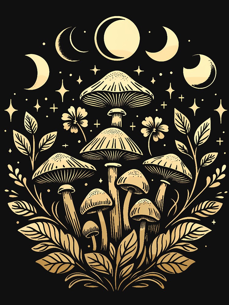 Cottagecore Dark Aesthetic Mushroom by ragillthiague
