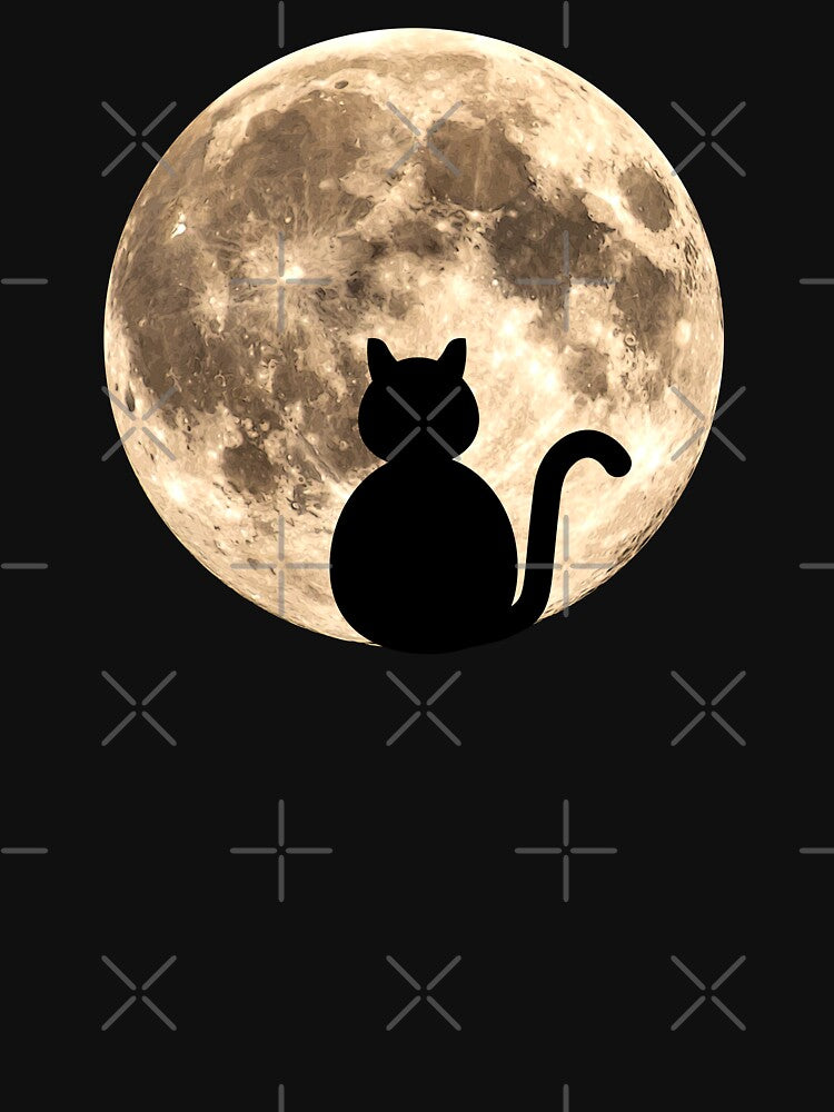 Black Cat Full Moon Silhouette by KTSubz Faith & Fun Designs