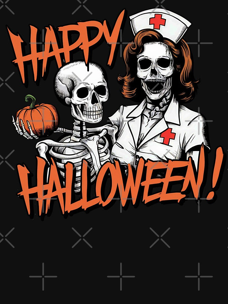 Dead Skeleton Nurse Spooky Happy Halloween by Sturdust