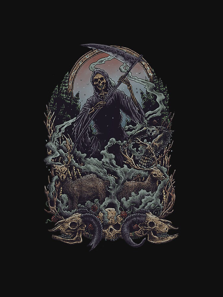 The Death Angel Skull Vintage People by YesterDayCheck
