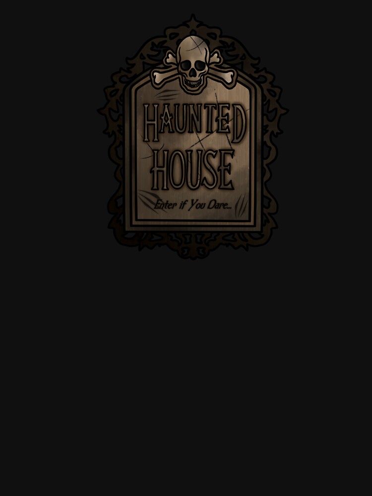 Haunted House Sign by honeybeepaper
