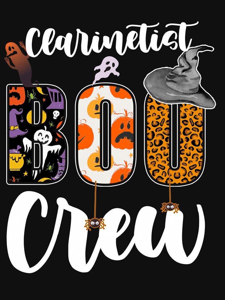 Clarinetist Boo Crew Halloween Clarinet Player Spooky Season by abig-eiyana