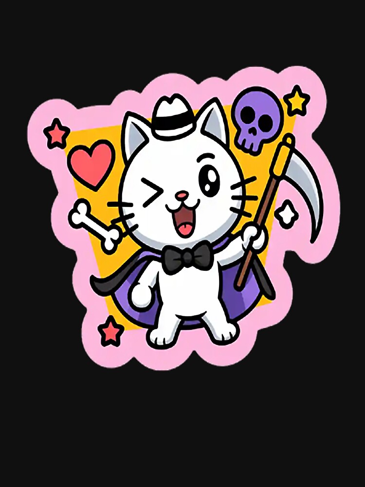 Halloween Kawaii Vampire Cat Pastel Goth Aesthetic by StuffNestie