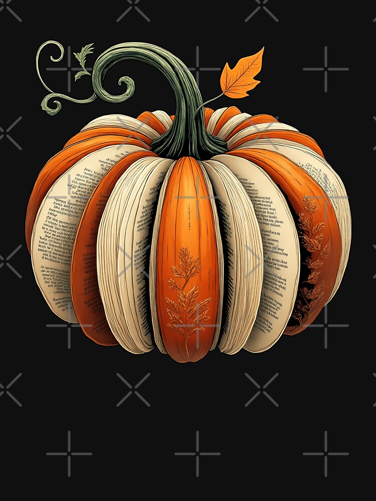 Bookish Pumpkin Fall Reading Lovers by MooonTees
