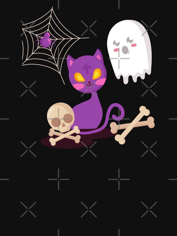 Purple Cat, Skull, Boo Halloween Shirt 2020 by Happy-PrintZ