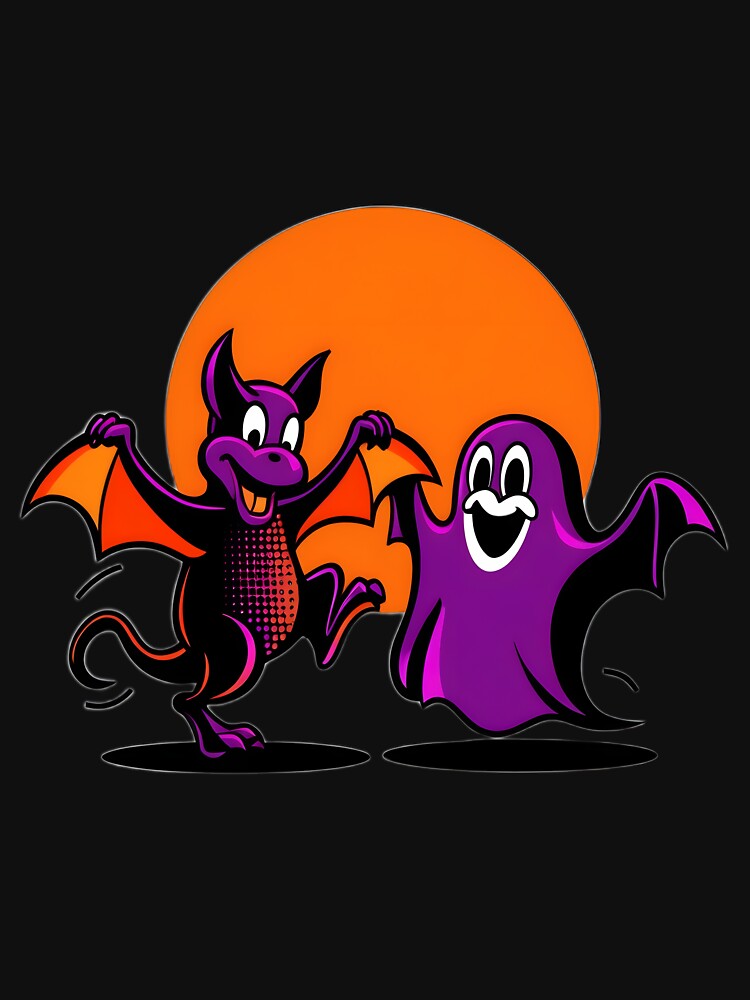 Trick or Treat Vibes – Retro 80s Halloween Party Art by nuwanari