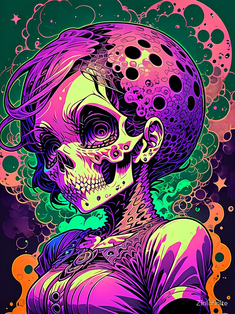 Skull Girl by ZinInfinite