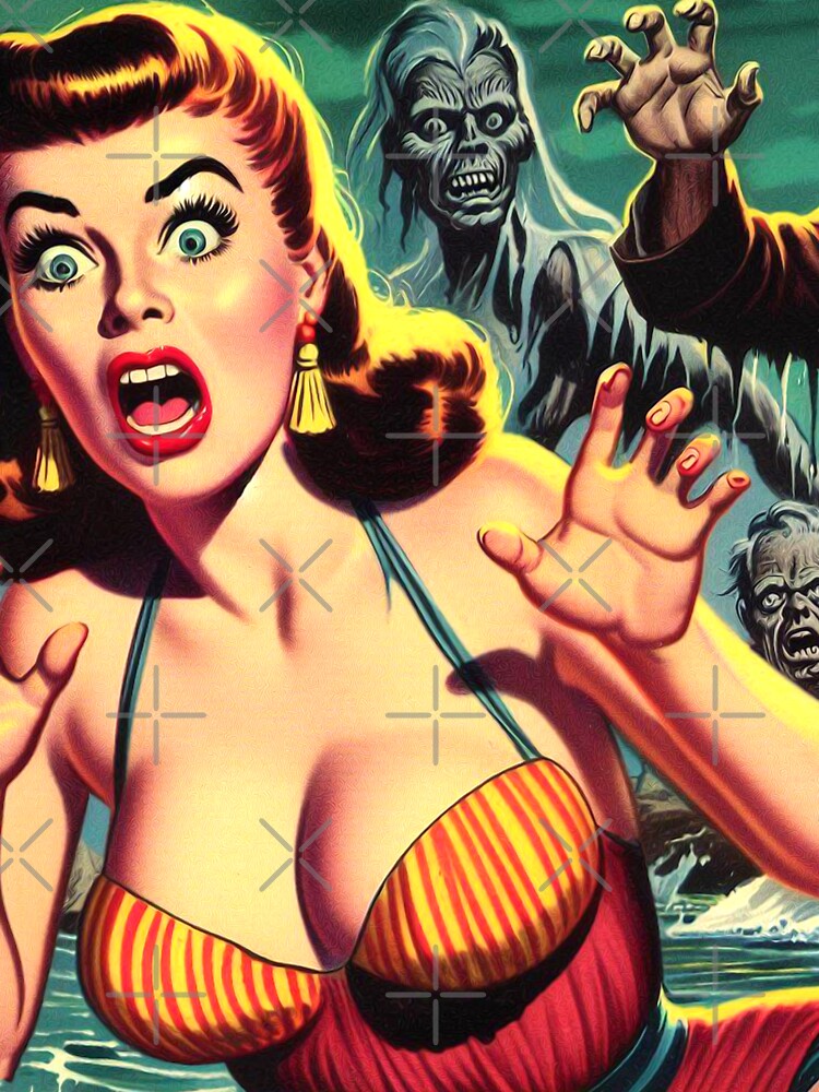 Vintage Creepy Girl by PulpVintage