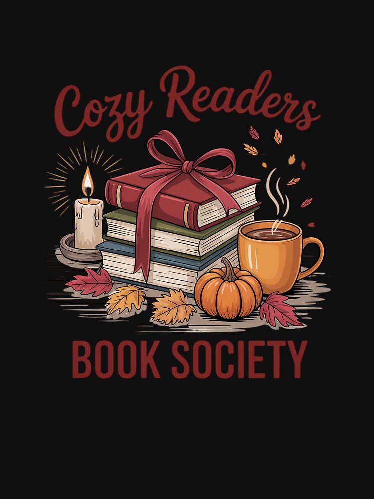 Cozy Readers Book Society Fall Autumn Floral Pumpkin Season by ToggleBet