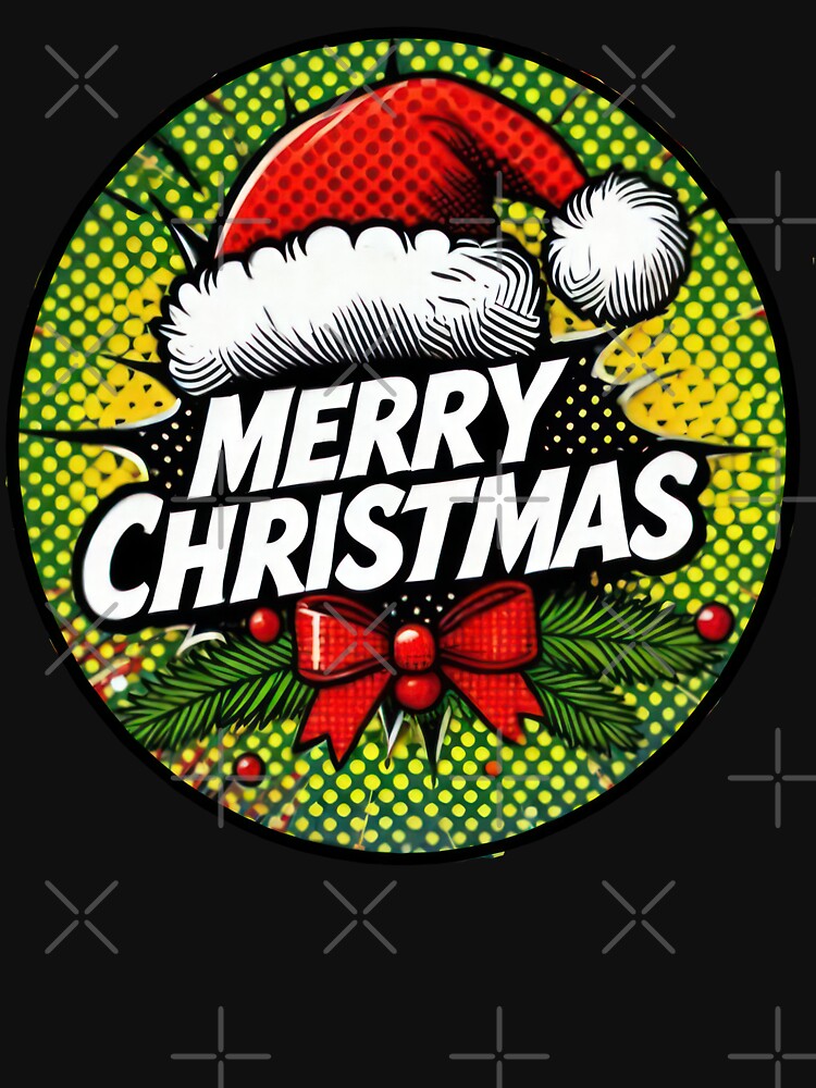 Christmas Vintage pop art Red Santa hat Merry Christmas,Christmas Santa  hat,christmas Vintage by Expressions-Sel