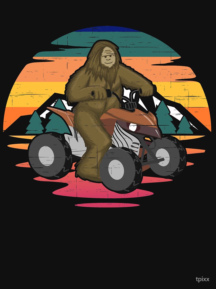 Bigfoot on a 4 Wheeler At Mountains by tpixx