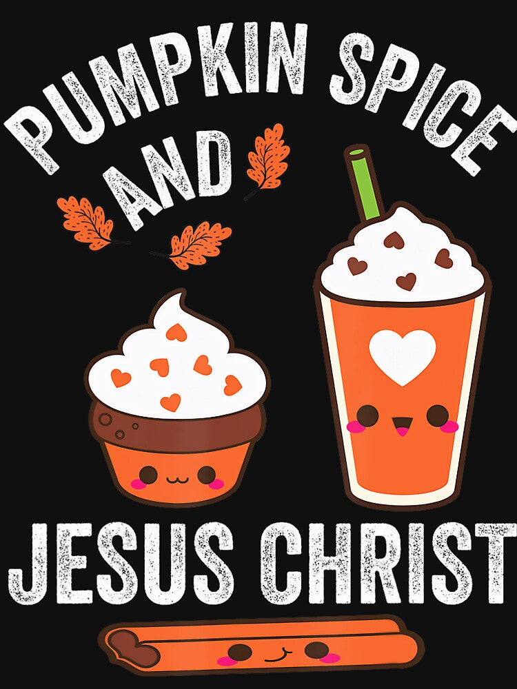 Funny and Retro Pumpkin Christmas Classic Spice Vintage Jesus Christ by JamieFmorriSS
