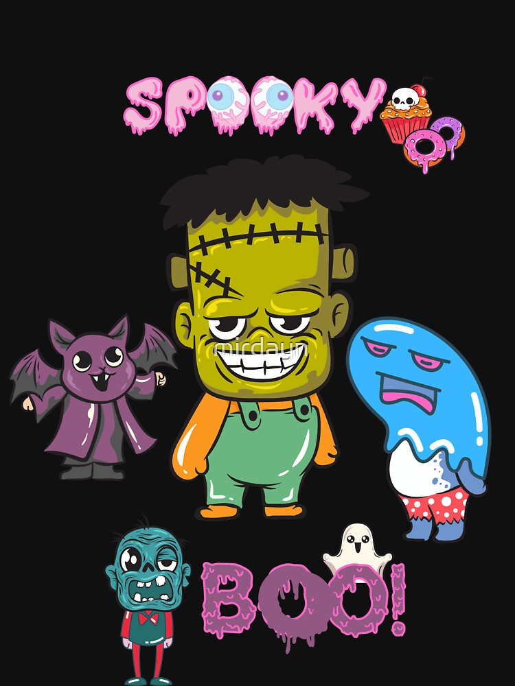 spooky boo halloween party girl and boy by mirdayn