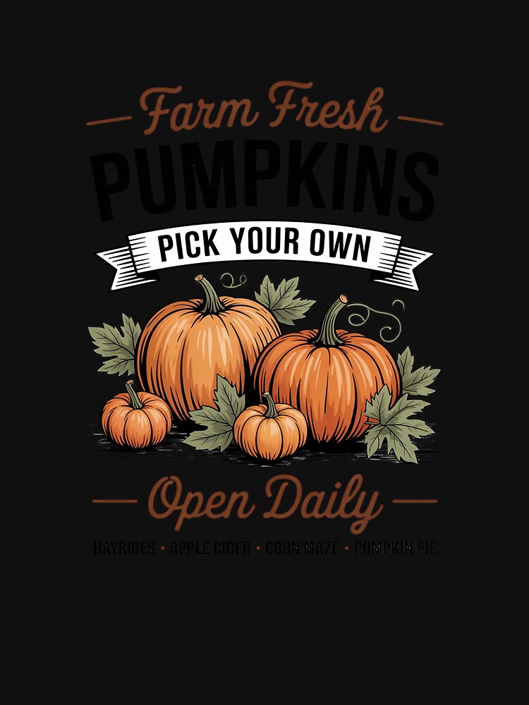 Farm Fresh Pumpkins Fall Autumn Harvest Pumpkin Patch by NetoGalaxy