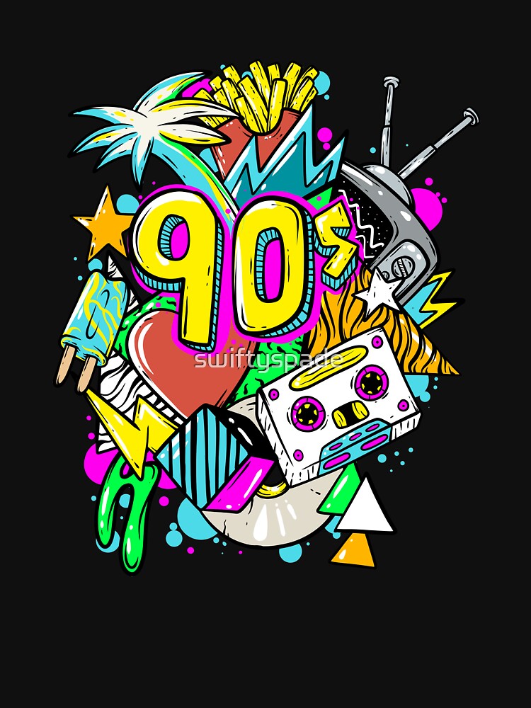 90's Vintage I Love the 90s 1990's Nostalgia Throwback by swiftyspade