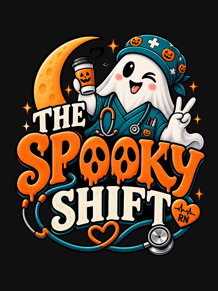 Spooky Nurse Halloween Shirt Classic T-Shirt by podlook