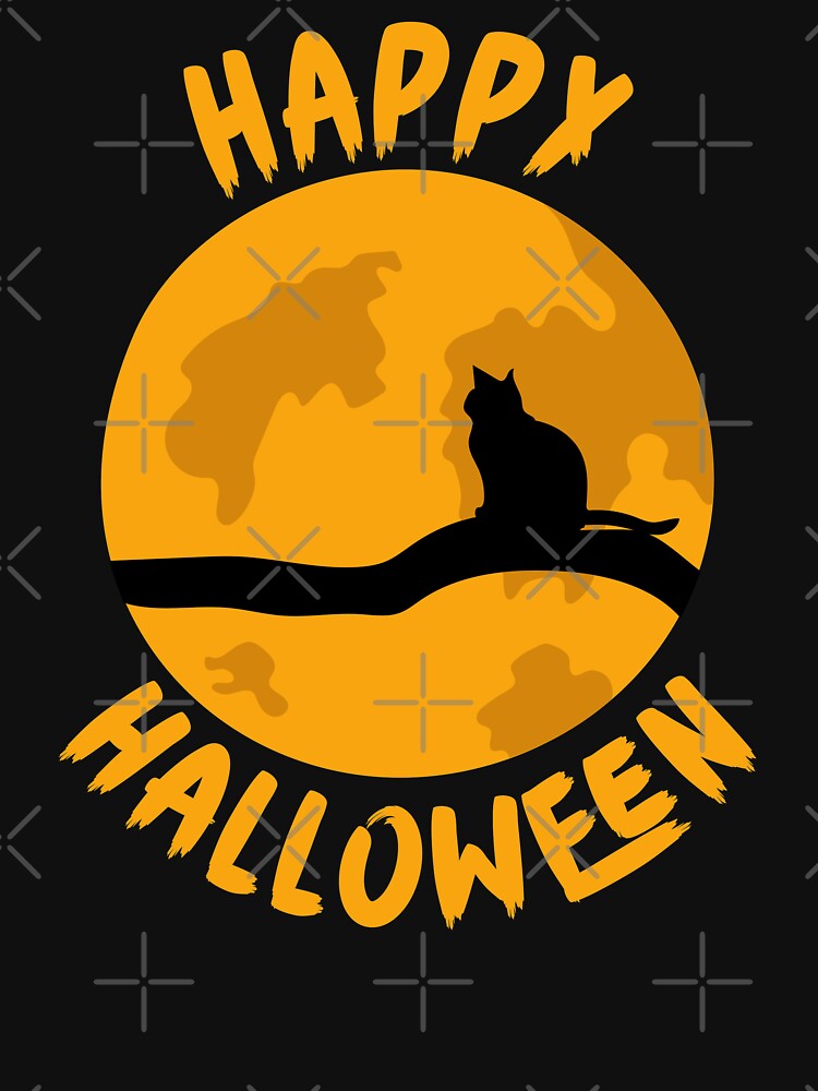 Happy Halloween, Halloween Black Cat by Fabvity