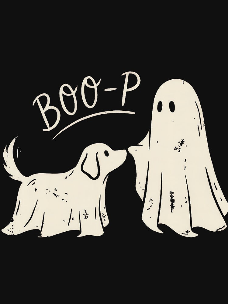 Boo P Funny Ghost Dog Halloween Animal Lover by jerrimisty889