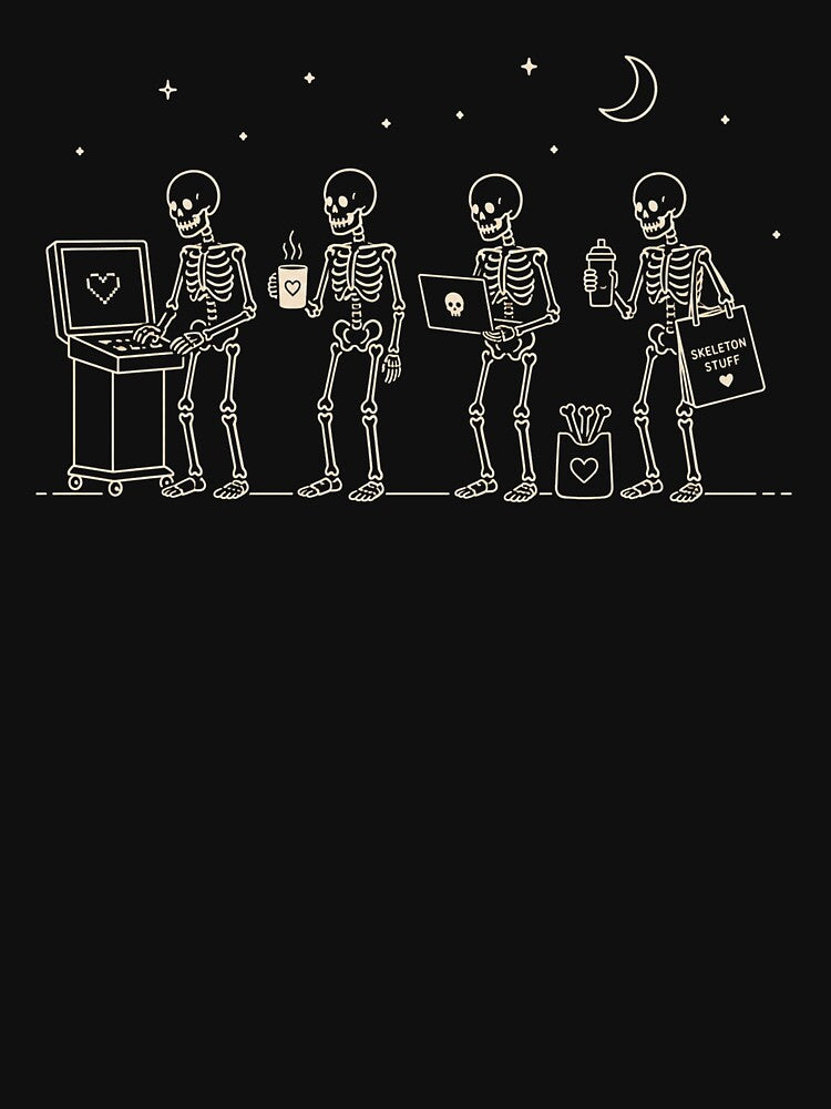 Wildflower Skeleton Sonographer Ultrasound Tech Halloween by Kladhadredo