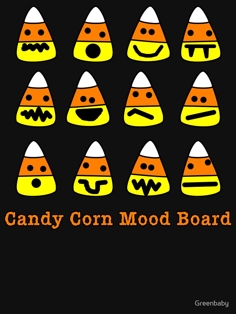 Candy Corn Mood Board Halloween Humor by Greenbaby