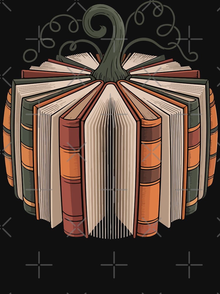 Cozy Autumn Pumpkin for Book Lovers by YourArt7