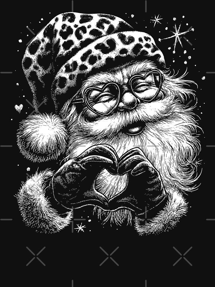 Funny Santa With Heart Hands by bajsanti