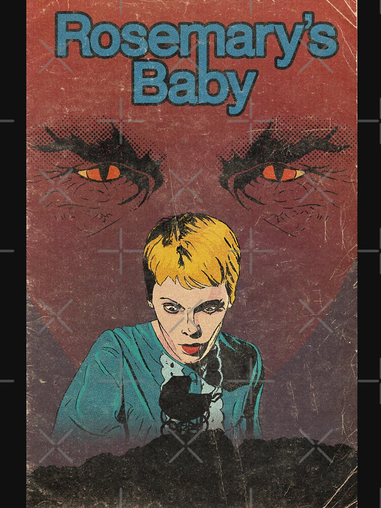 Rosemary's Baby Vintage Horror Movie Satanic Cult Classic Film Dark Art by S.F.Pater