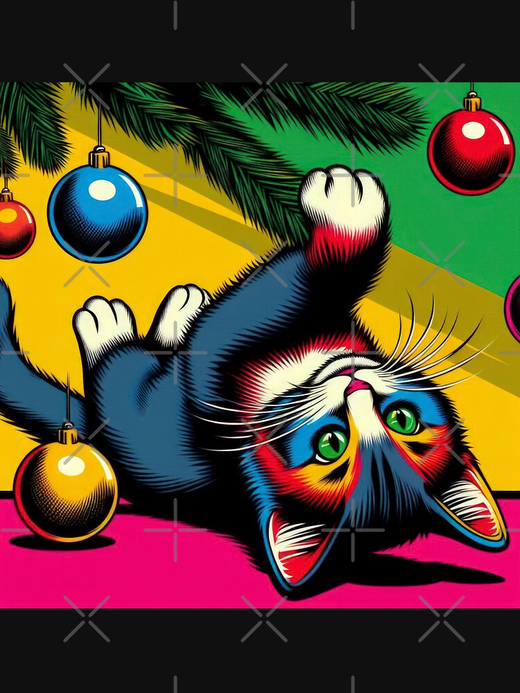 Christmas Vintage funny cat,Christmas Funny animals,christmas retro,Christmas Vintage by Expressions-Sel