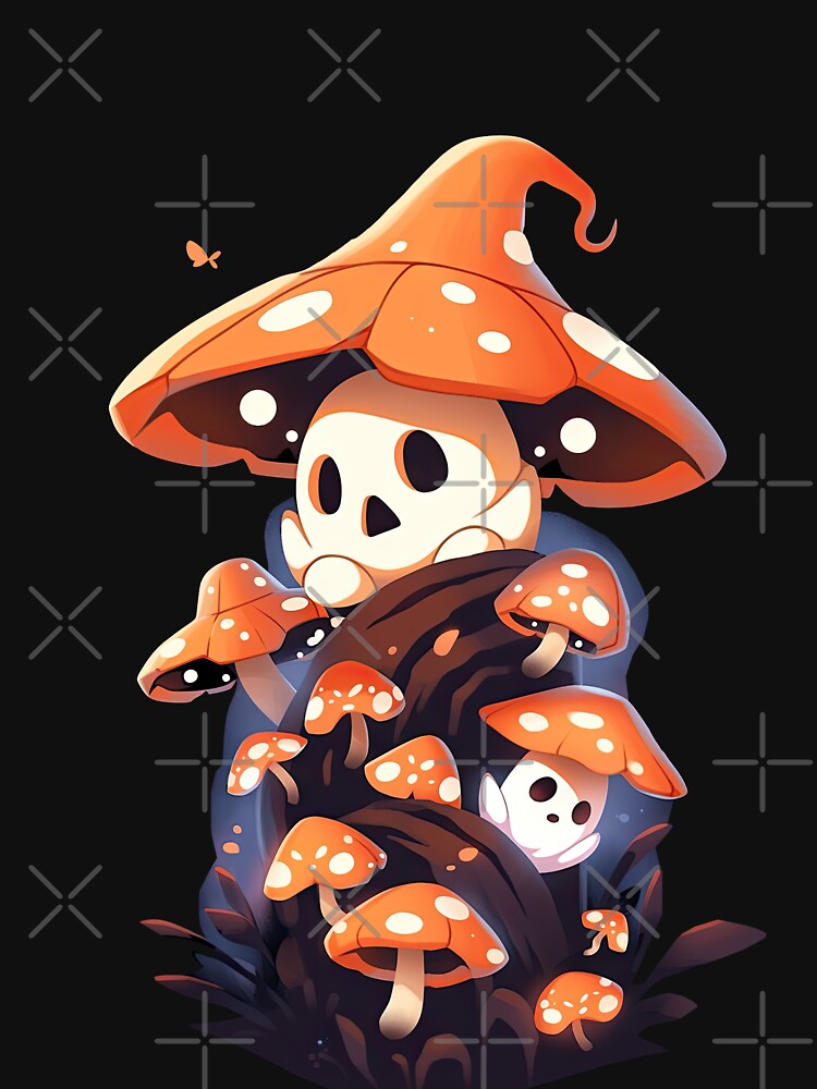 Ghost mushroom halloween graphic by JoRealm