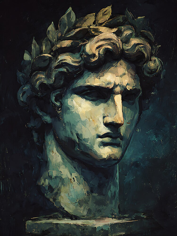 Dark Academia Aesthetic: Marble Ancient Greek Bust by bapupa