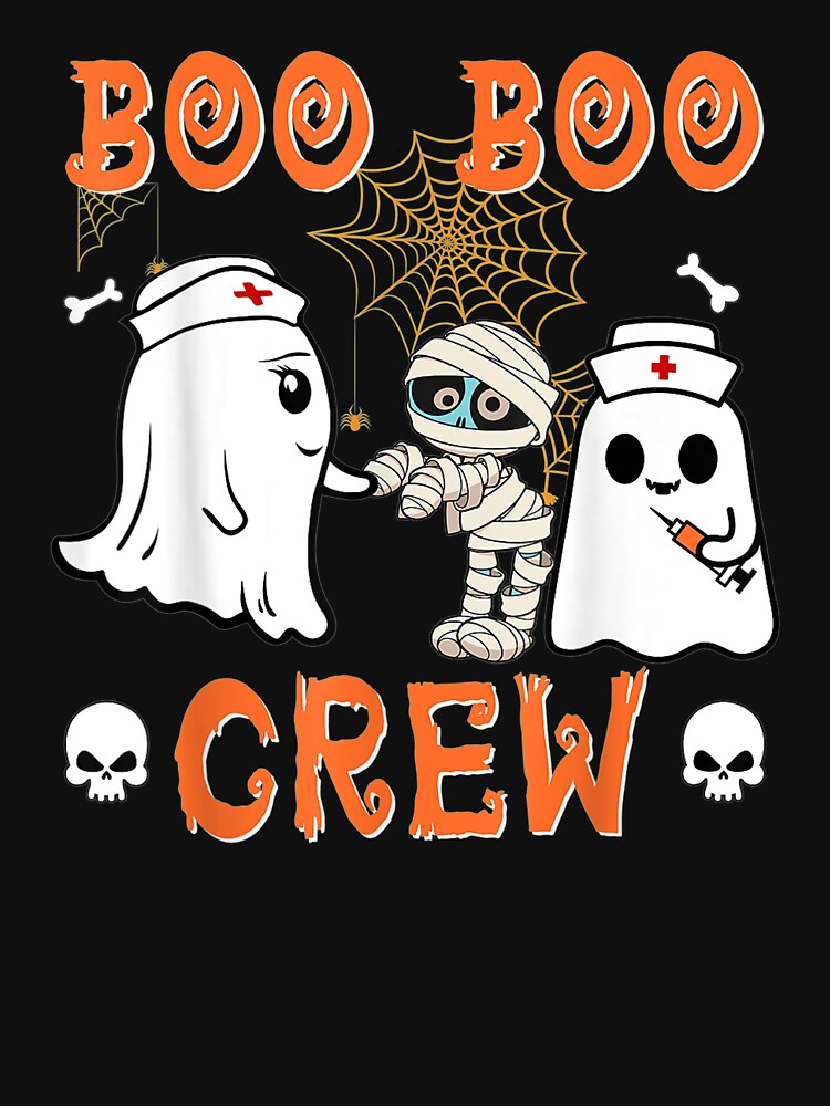 Halloween Boo Boo Crew Nurse Ghost Scared Mummy Zombie by dyerpuckett