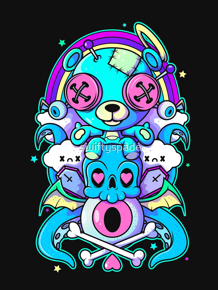 Pastel Goth Kawaii Clothes Aesthetic Japanese Teddy Bear CC by swiftyspade
