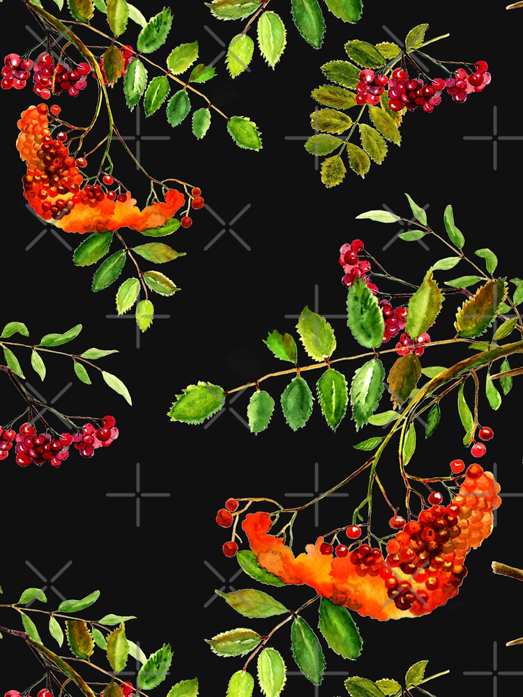 Hello autumn autumnal berries pattern by wolfgangrainer
