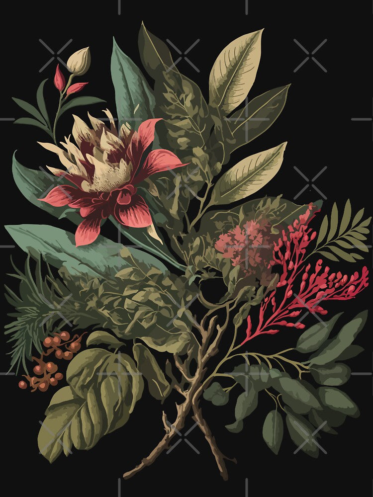 Dark Academia Luxury Botanical by Enyr